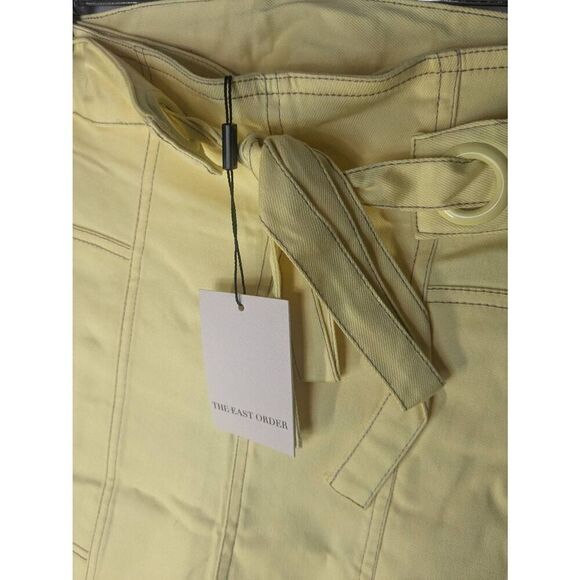 NWT REVOLVE The East Order Goldie Lemon Yellow Ultra High Waisted Flare Pants S - Picture 5 of 12